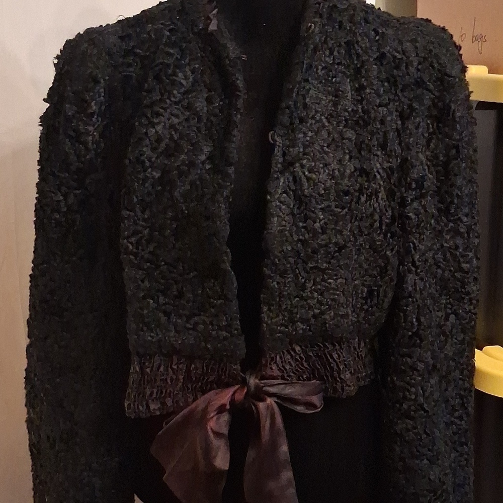 Vintage Black Women's Jacket Size Small - Picture 6 of 12